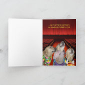 Funny Dog/Lab Afstuderen Kaart (Binnen)