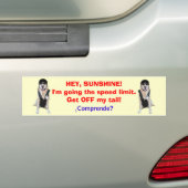 Funny Dog/Lab Bumpersticker voor staarten (Op auto)
