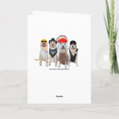  Funny Dog/Lab Card Spoof Kaart (Achterkant)