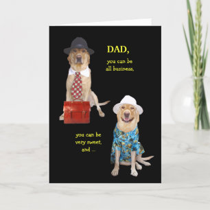 Funny Dog/Lab Card voor Funny Pap Kaart