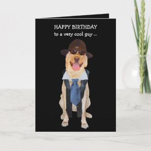 Funny Dog / Lab Verjaardag Kaart voor Guy