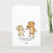 Funny Dog legt uit dat de laatste keer dat de gebo Kaart (Achterkant)