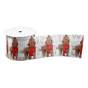 Funny Dog Lover Brown Labradoodle Kerstmis Lint