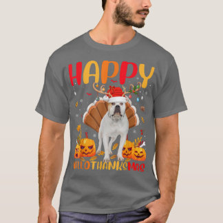 Funny Dog Lover Happy American Bulldog HelloThanks T-shirt