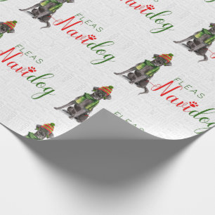 Funny Dog Lover Kerstmis Black Labrador Retriever Cadeaupapier