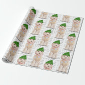 Funny Dog Lover Kerstmis Cockapoo Cadeaupapier (Uitgerold)