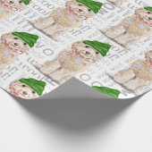 Funny Dog Lover Kerstmis Cockapoo Cadeaupapier (Hoek)