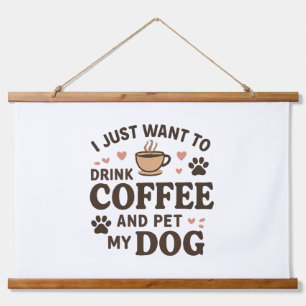 Funny Dog Lover Mok Dog mama Dog Dad Hangend Wandkleed