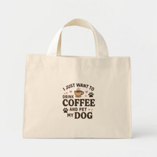 Funny Dog Lover Mok Dog mama Dog Dad Mini Tote Bag