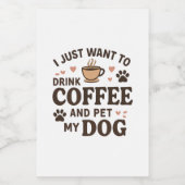 Funny Dog Lover Mok Dog mama Dog Dad Voedselcontainer Etiket (Enkel label)