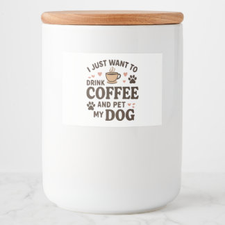 Funny Dog Lover Mok Dog mama Dog Dad Voedselcontainer Etiket