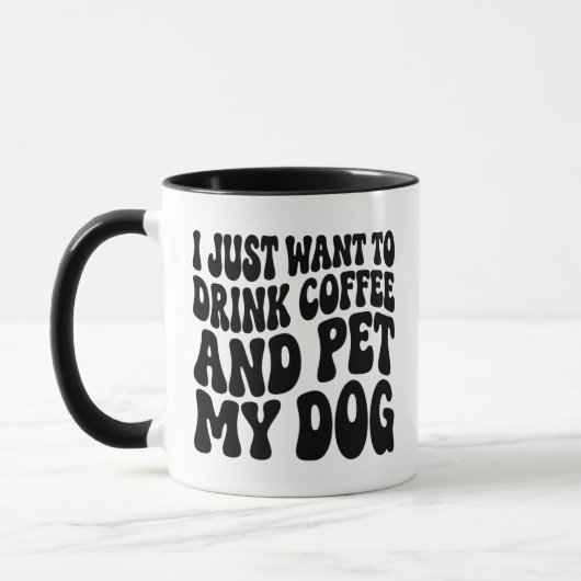 Funny Dog Lover Mug Dog Dad (Gauche)