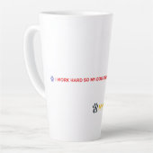 Funny Dog Lover Mug - I Work Hard For My Dog Coffe (Angle gauche)