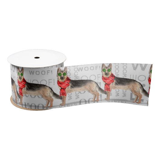 Funny Dog Lover Schattige Duitse Herder Kerst Lint (Spoel)