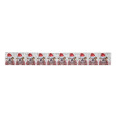 Funny Dog Lover Schattigee Bulldog Kerst Lint (Voorkant)