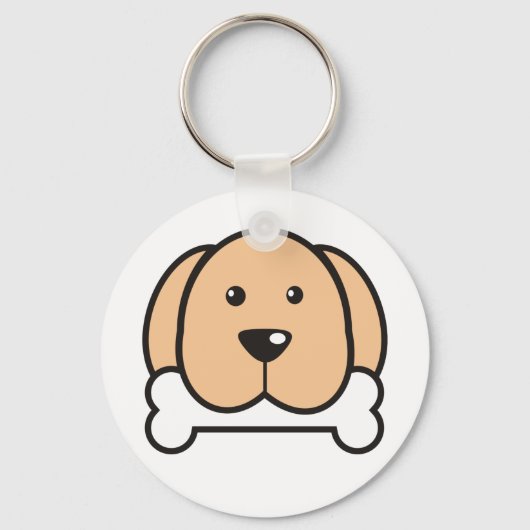 Funny Dog met bot Sleutelhanger (Voorkant)