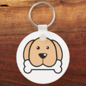 Funny Dog met bot Sleutelhanger (Voorkant)
