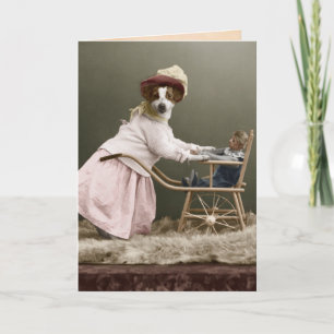 Funny Dog Moederdag Bedankkaart