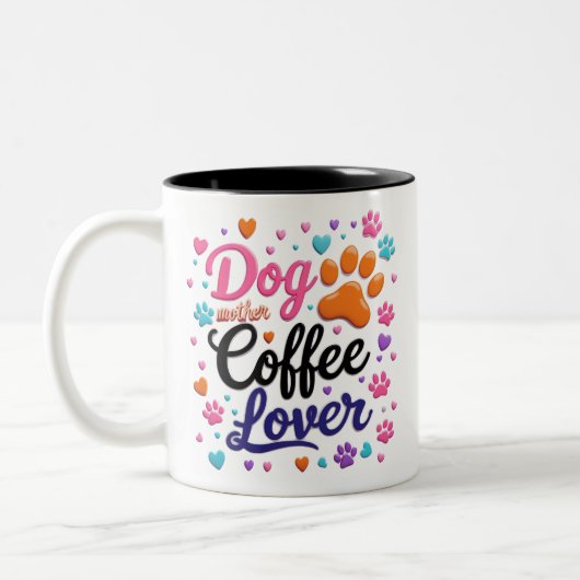 Funny Dog Mok Wrap Coffee Lovers Gift voor mama (Links)