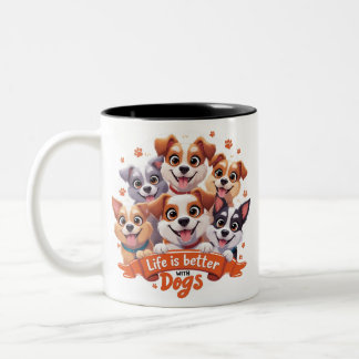 Funny Dog Mok Wrap Dog Coffee Lovers gift leuke mo