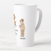 Funny Dog Mom Latte Mug (Angle droit)