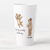 Funny Dog Mom Latte Mug (Devant)