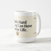 Funny Dog Mom Mug – 15 oz with Minimalist Text (Devant droit)