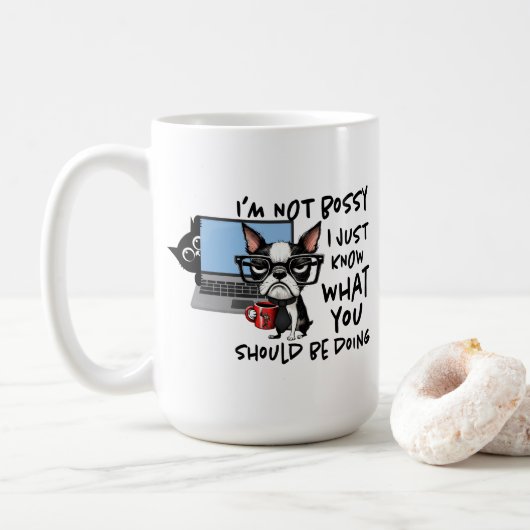 Funny Dog Mug (Avec donut)