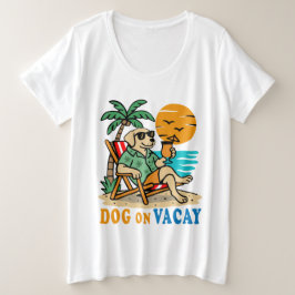 Funny Dog on Vacation T-Shirt | Cute Summer
