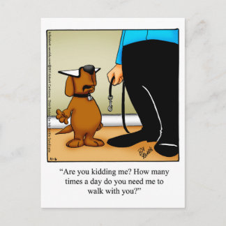 Funny Dog Owner Briefkaart