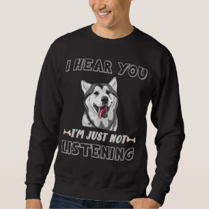 Funny Dog Owner Stubborn Husky Trui