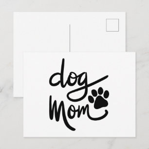 Funny Dog Paw Dog mama Briefkaart
