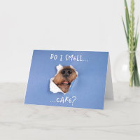 Funny Dog Peking Door Kaart - Dog Birthday Kaart