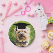 Funny Dog Photo Afstuderen Persoonlijke klasse van Papieren Bordje (Feest)