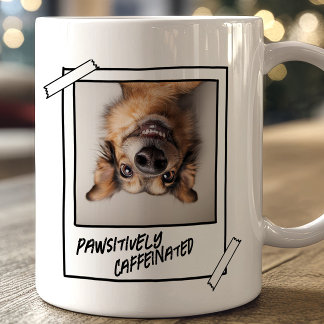 Funny Dog Photo Coffee Mok Pawsitief Cafeïnevrij