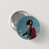 Funny dog pipe major ronde button 3,2 cm (Voorkant /achterkant)
