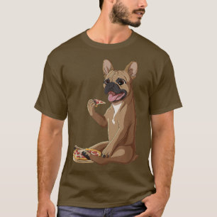Funny Dog Pizza Lover French Bulldog T-Shirt