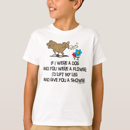 Funny Dog Poem T-shirt (Voorkant)
