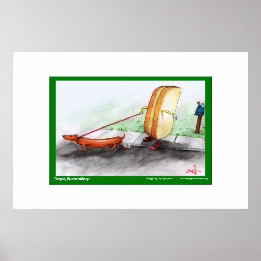 Funny Dog Poster (Voorkant)