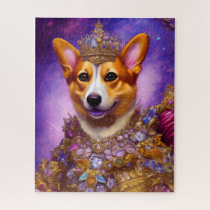 Funny Dog Puzzle Corgi Queen Legpuzzel