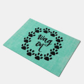 Funny Dog Quote Deurmat (Schuin)