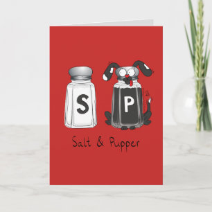 Funny Dog Salt en Pepper Kaart