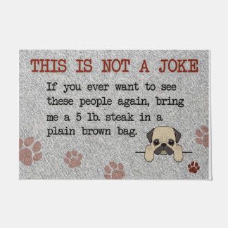 Funny  Dog Saying Quotes Mat, Pitbull Deurmat