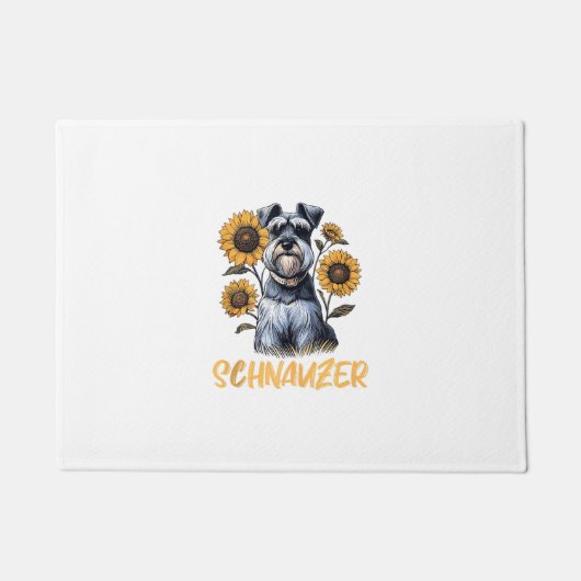 Funny Dog Schnauzer Deurmat (Voorkant)