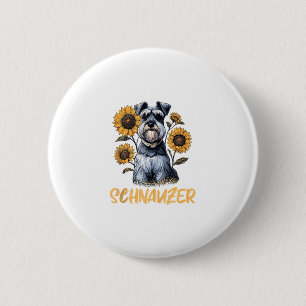 Funny Dog Schnauzer Ronde Button 5,7 Cm