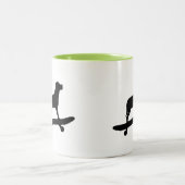 Funny Dog Skateboard Mug (Centre)