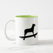 Funny Dog Skateboard Mug (Gauche)