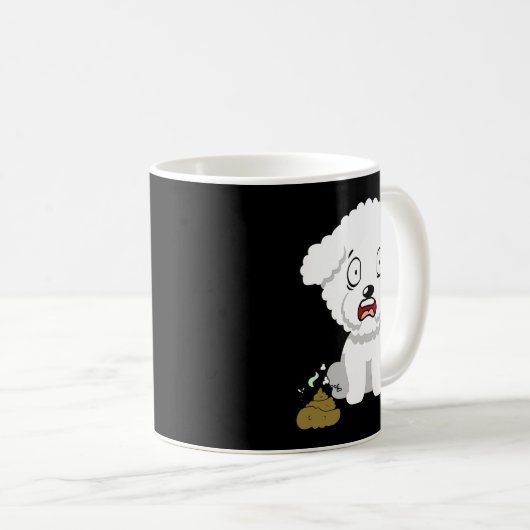 Funny Dog Smells Stinky O O Koffiemok (Voorkant rechts)