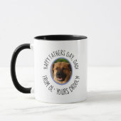 Funny Dog to Dad Day Yours Drooly Photo Mok (Links)