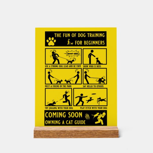 Funny Dog Training Instruction Manual (Recto)